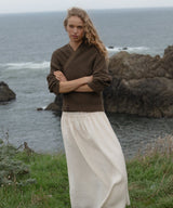 Cropped Cotton Cocoon Cardigan